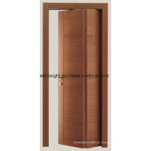 Portas de dobradura interiores de madeira contínuas modernas